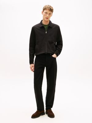 Garment-Dyed Regular Straight Jean, Black