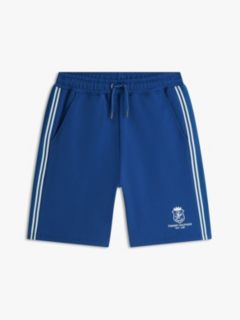 Monogram Crest Terry Sweatshort — Blue 5