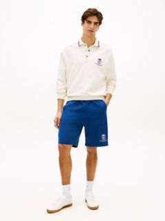 Monogram Crest Terry Sweatshort — Blue 2