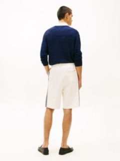 Monogram Crest Terry Sweatshort — Ivory Petal 4