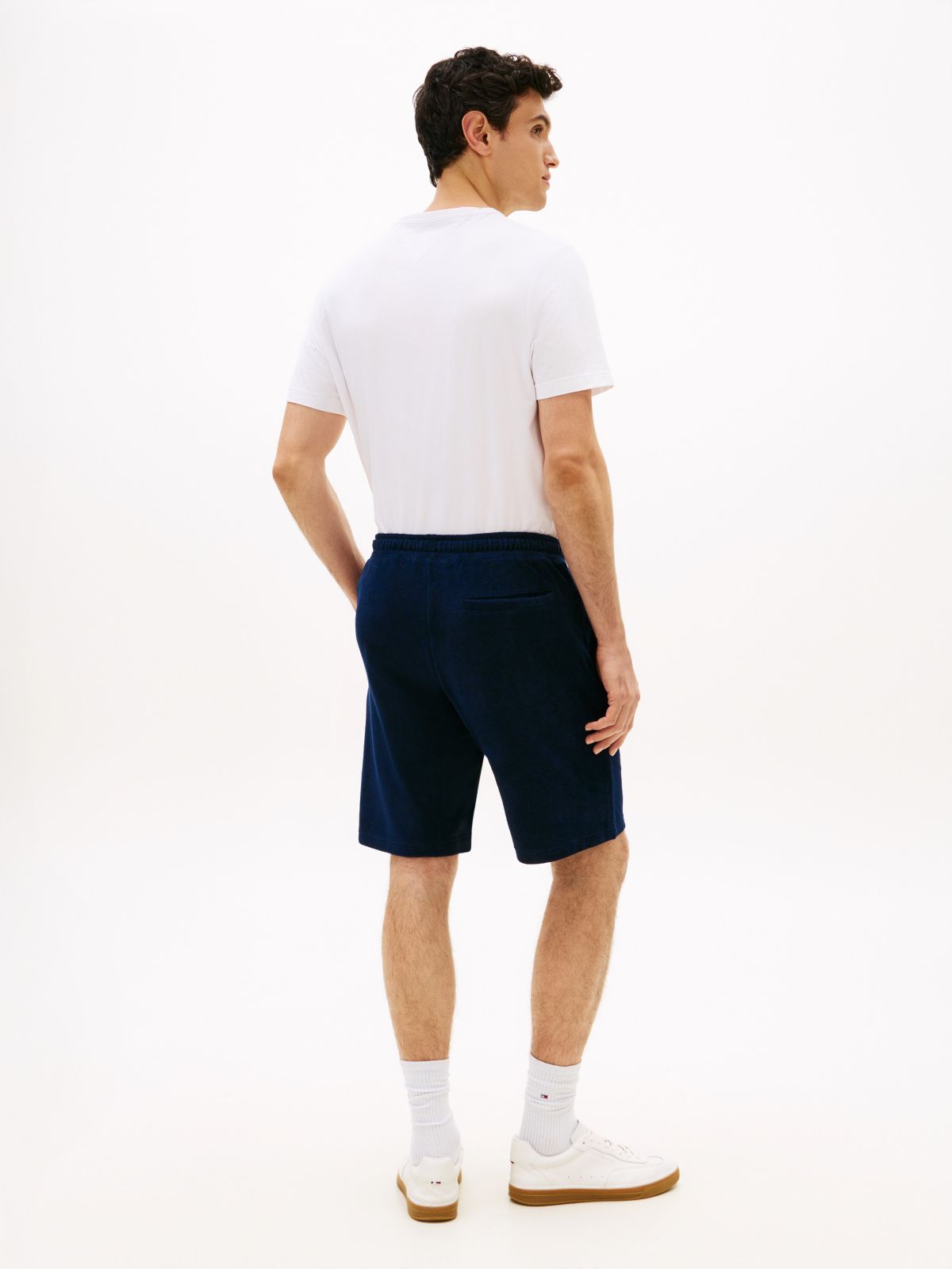 Terry Toweling Sweatshort — Light Navy