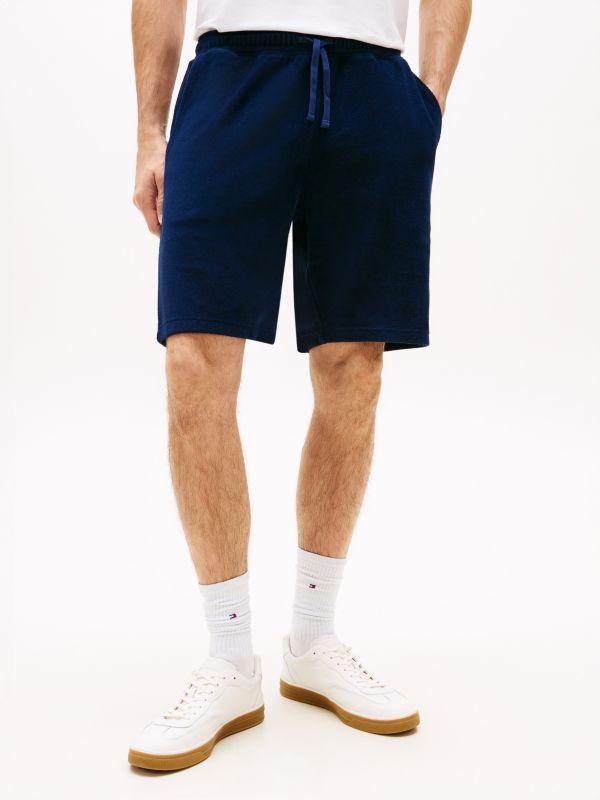 Terry Toweling Sweatshort — Light Navy