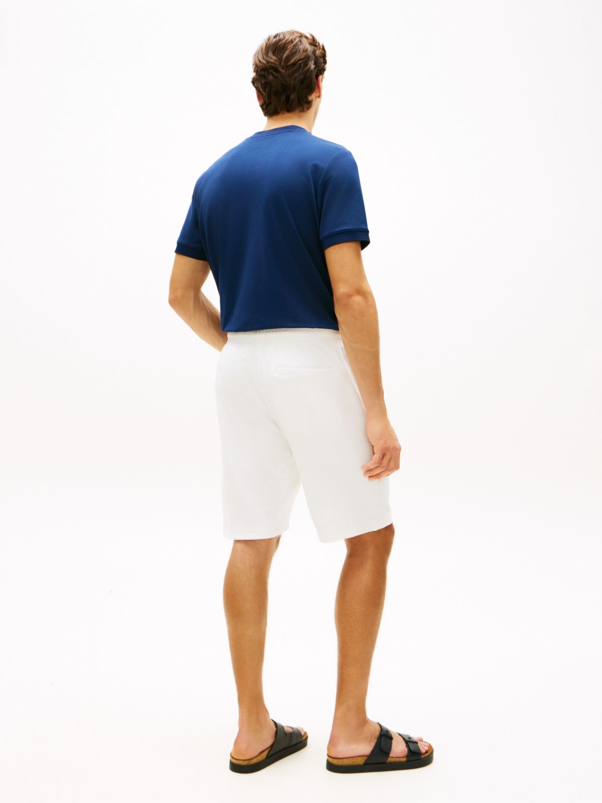Terry Toweling Sweatshort — Ecru