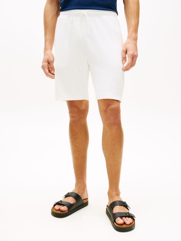 Terry Toweling Sweatshort — Ecru