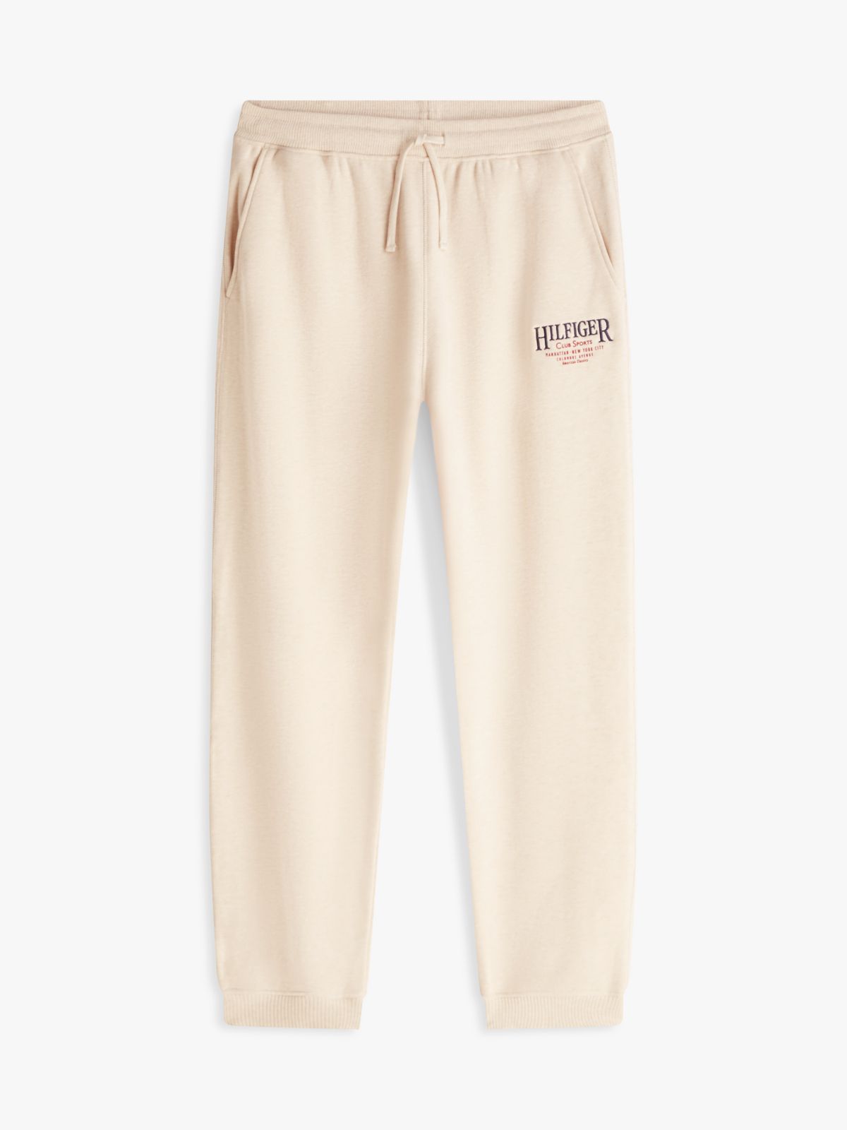Embroidered Logo Sweatpant — Heathered Oatmilk