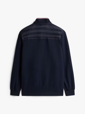 Mixed Media Intechno Knit Zip Sweatshirt | Tommy Hilfiger