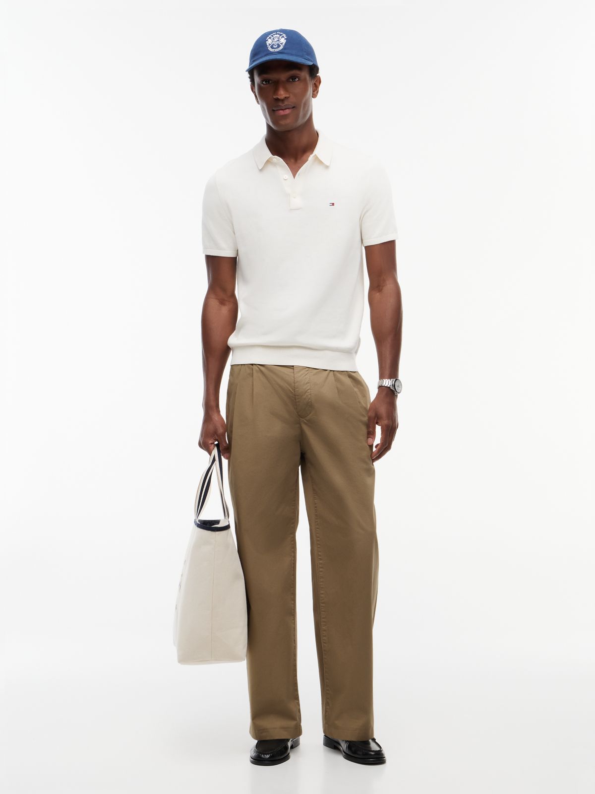 Loose Fit Pleated Paper-Touch Pant — Woodridge