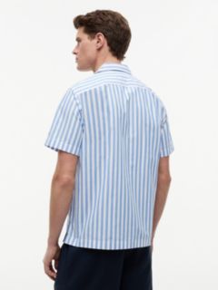 Striped Paper-Touch Camp Shirt — Blue Spell Stripe 4