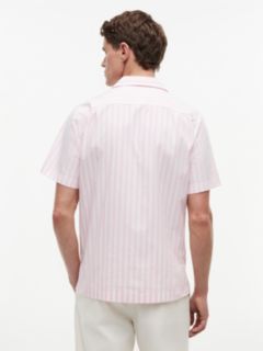 Striped Paper-Touch Camp Shirt — Classic Pink Stripe 4
