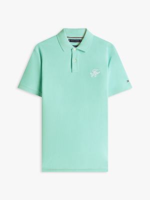Мужские топы Tommy Hilfiger Regular Fit Script Monogram Pique Polo — фото 5