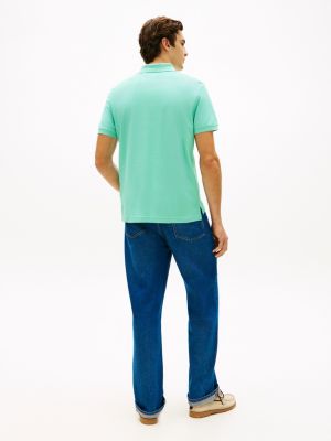 Мужские топы Tommy Hilfiger Regular Fit Script Monogram Pique Polo — фото 4