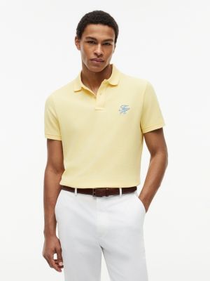 Regular Fit Script Monogram Pique Polo, Citronella