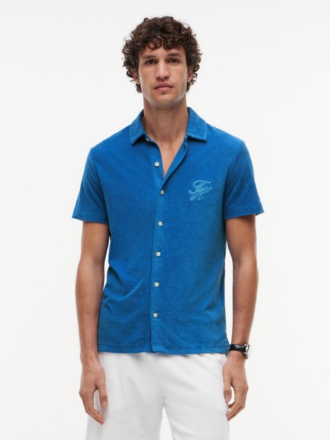 Мужские топы Tommy Hilfiger Script Monogram Terry Toweling Polo