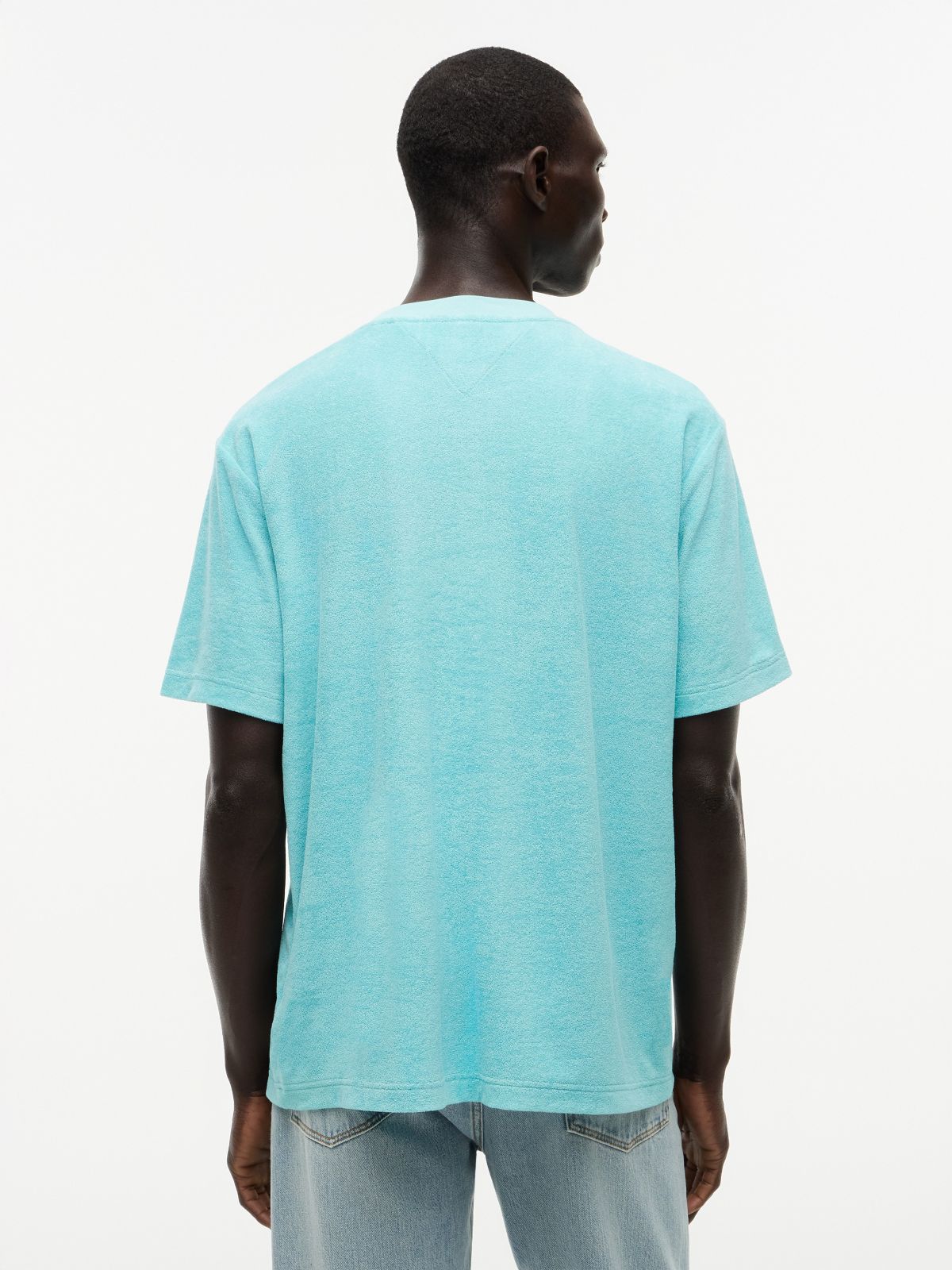 Terry Toweling Pocket T-Shirt — Arctic Aqua
