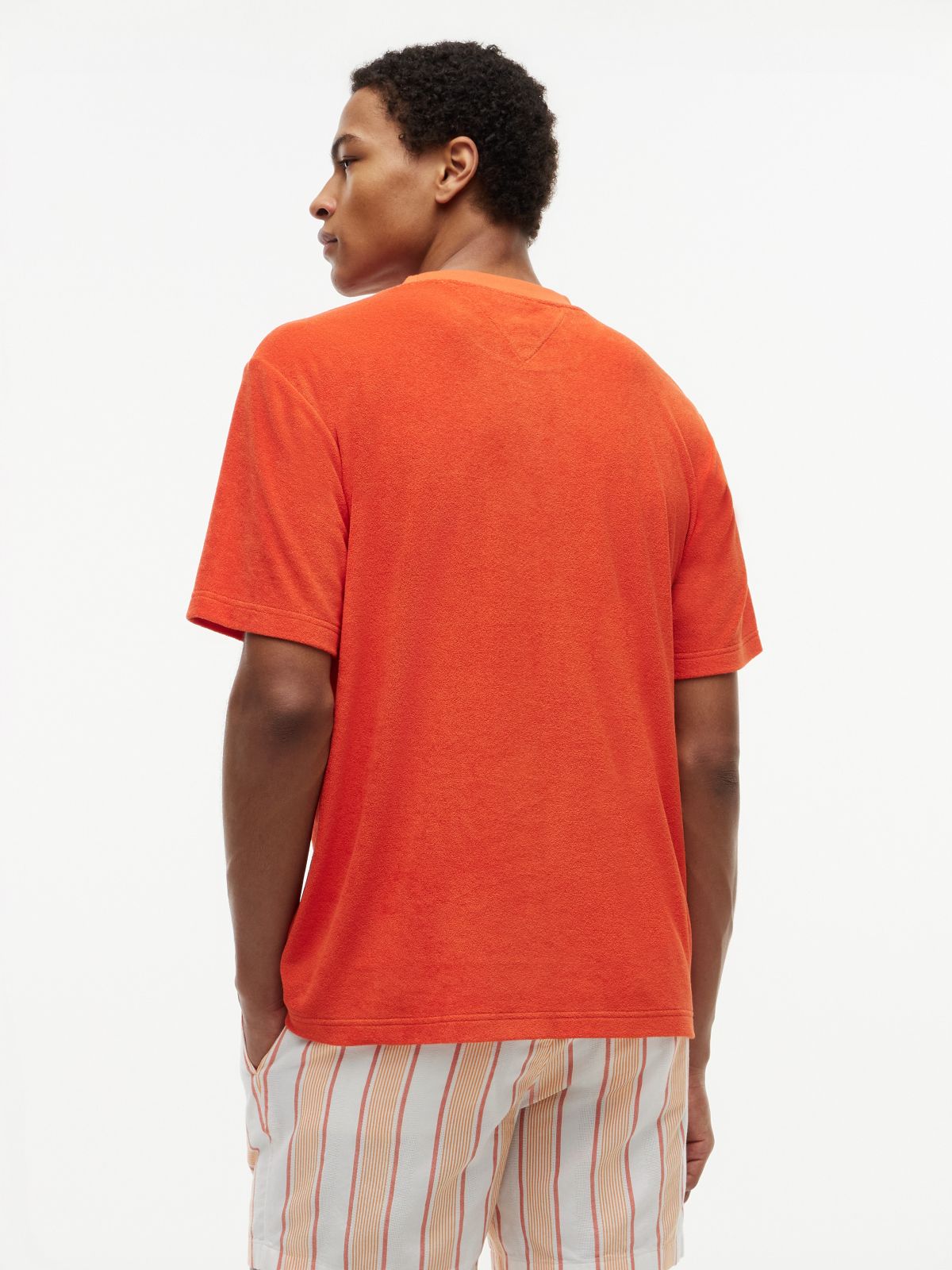 Terry Toweling Pocket T-Shirt — Brilliant Orange