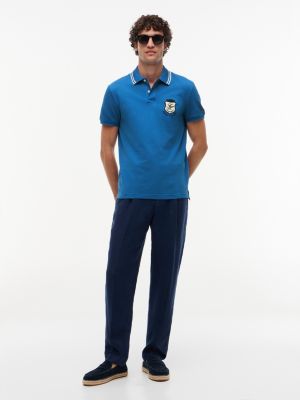 Мужские свитеры Tommy Hilfiger Regular Fit Monogram Crest Pique Polo — фото 2