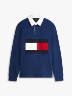 Big Flag Logo Rugby Sweatshirt — Light Navy 6