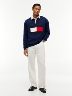 Big Flag Logo Rugby Sweatshirt — Light Navy 2