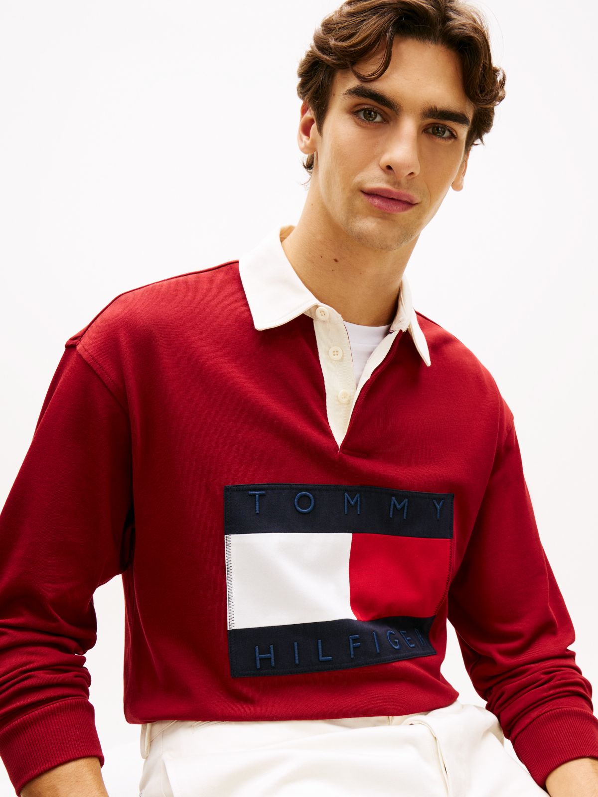 Big Flag Logo Rugby Sweatshirt — Regatta Red
