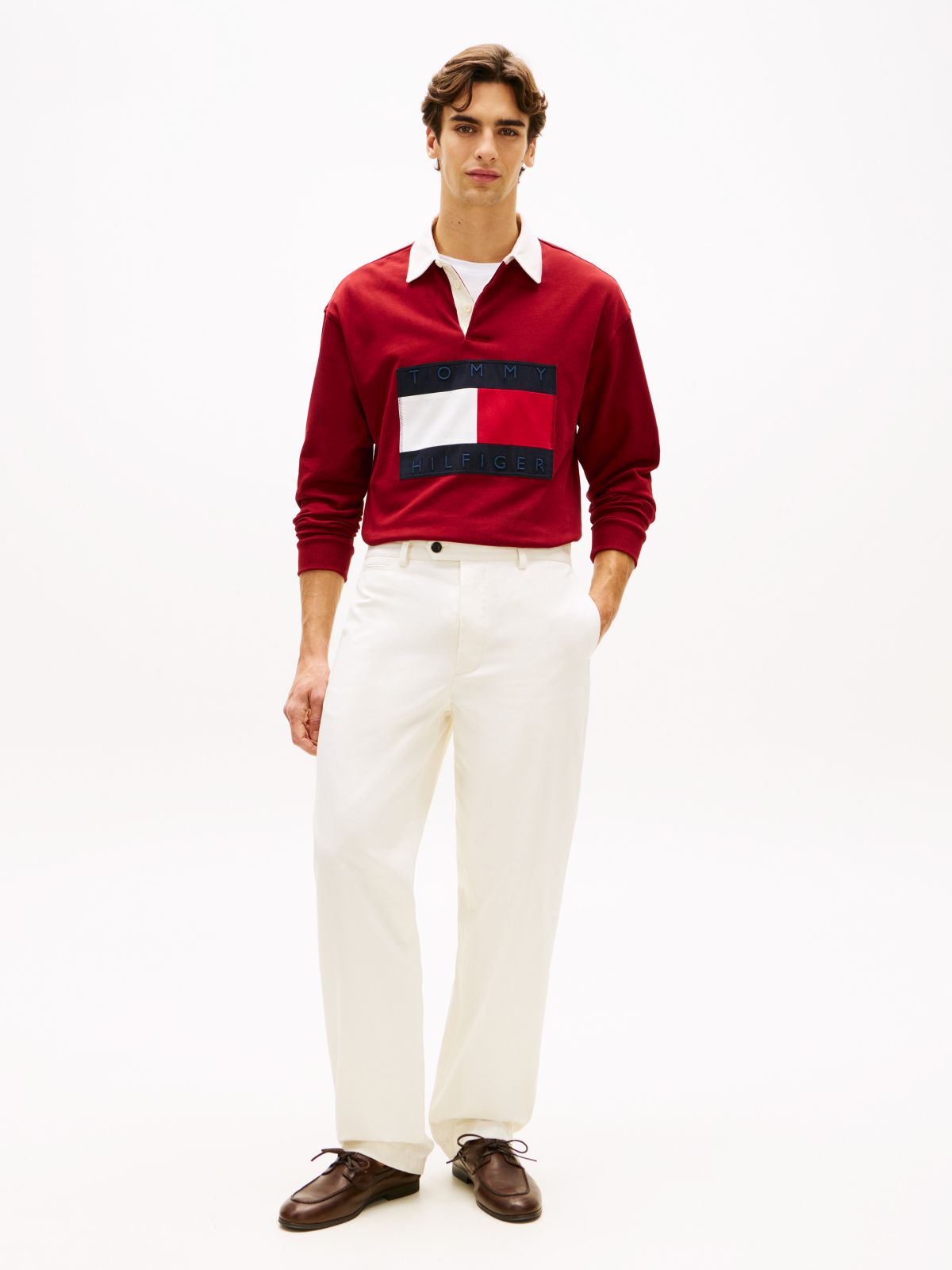 Big Flag Logo Rugby Sweatshirt — Regatta Red