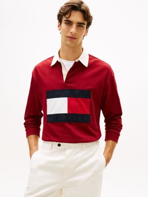 Big Flag Logo Rugby Sweatshirt, Regatta Red