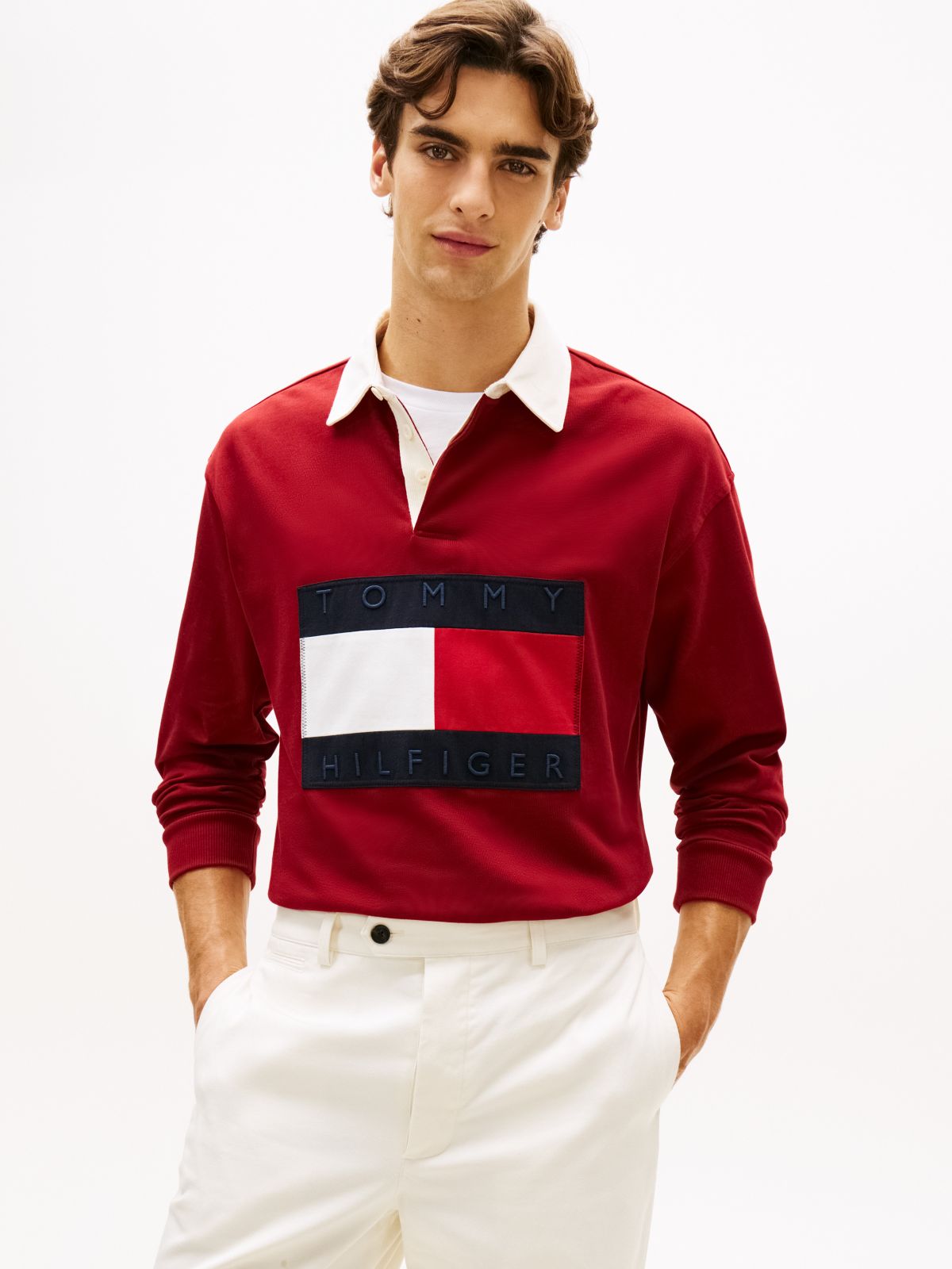 Big Flag Logo Rugby Sweatshirt — Regatta Red