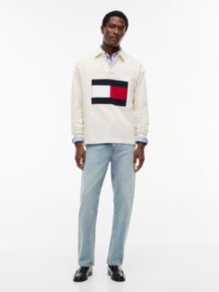 Big Flag Logo Rugby Sweatshirt — Ivory Petal 2