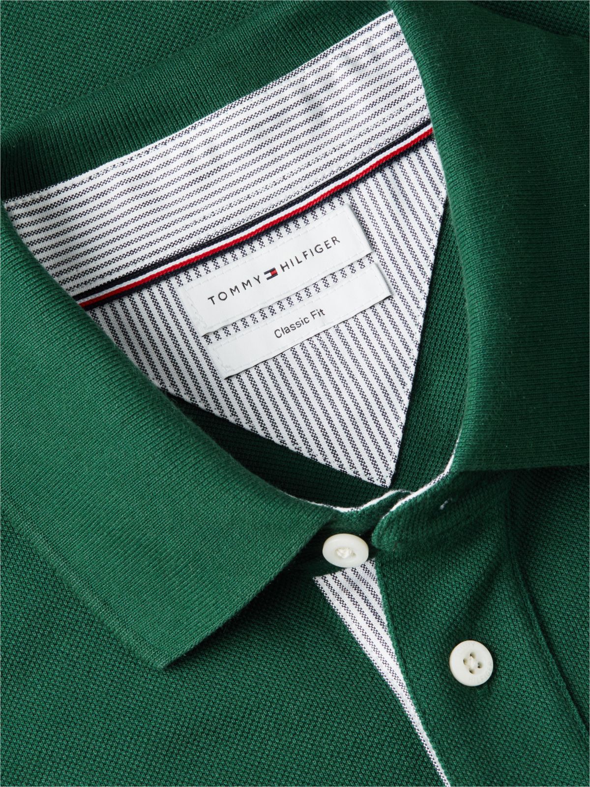 Classic Fit Crest Logo Polo — Ornamental Green