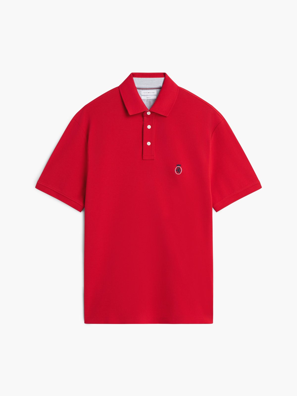 Classic Fit Crest Logo Polo — Medium Red