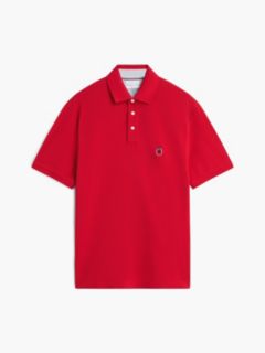 Classic Fit Crest Logo Polo — Medium Red 5