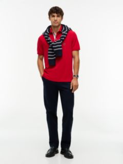 Classic Fit Crest Logo Polo — Medium Red 2