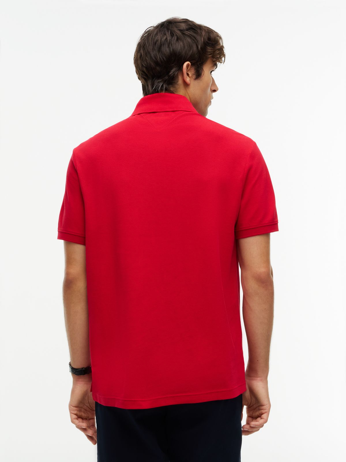 Classic Fit Crest Logo Polo — Medium Red