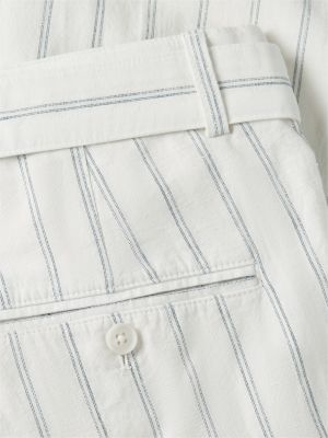 Мужские брюки Tommy Hilfiger Belted Striped Cotton-Linen Blend Pant — фото 6