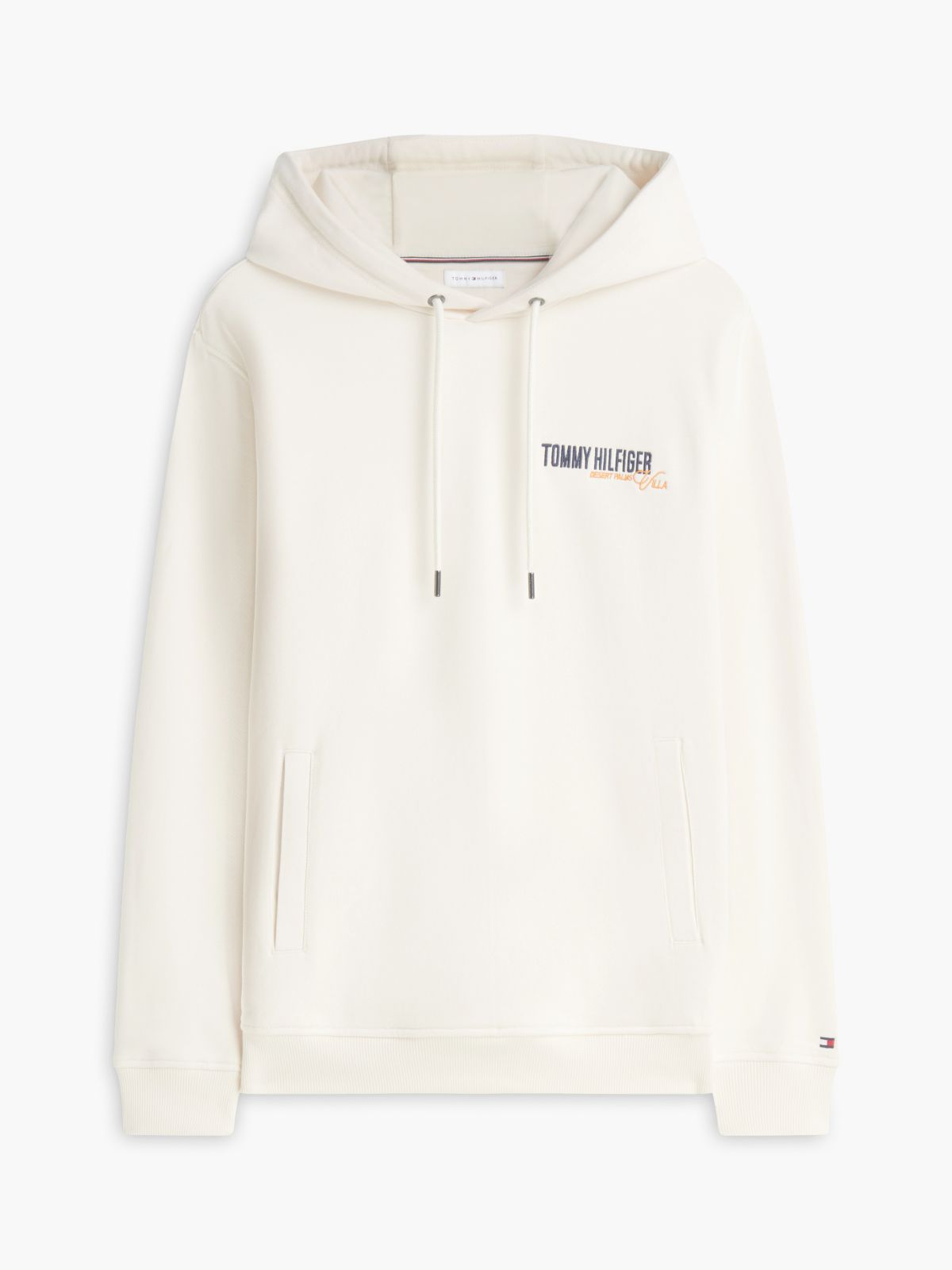 Desert Palm Back Graphic Hoodie — Ivory Petal