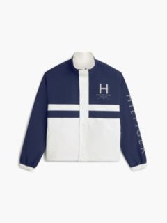 Marina Club Logo Reversible Jacket — White/Carbon Navy 7