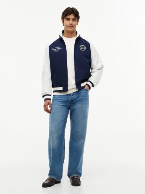 Мужские куртки Tommy Hilfiger Nautical Mixed-Media Bomber Jacket — фото 2