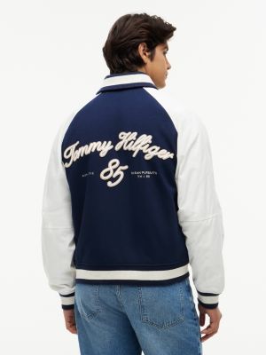 Мужские куртки Tommy Hilfiger Nautical Mixed-Media Bomber Jacket — фото 4