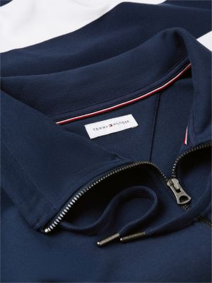 Мужские худи Tommy Hilfiger Breton Stripe Quarter-Zip Sweatshirt — фото 6