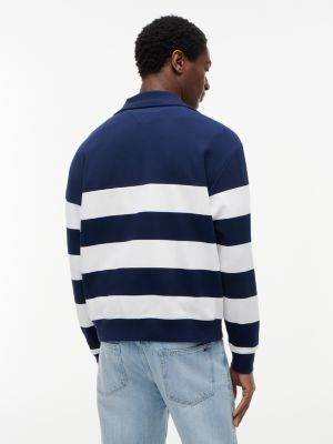 Мужские худи Tommy Hilfiger Breton Stripe Quarter-Zip Sweatshirt — фото 4