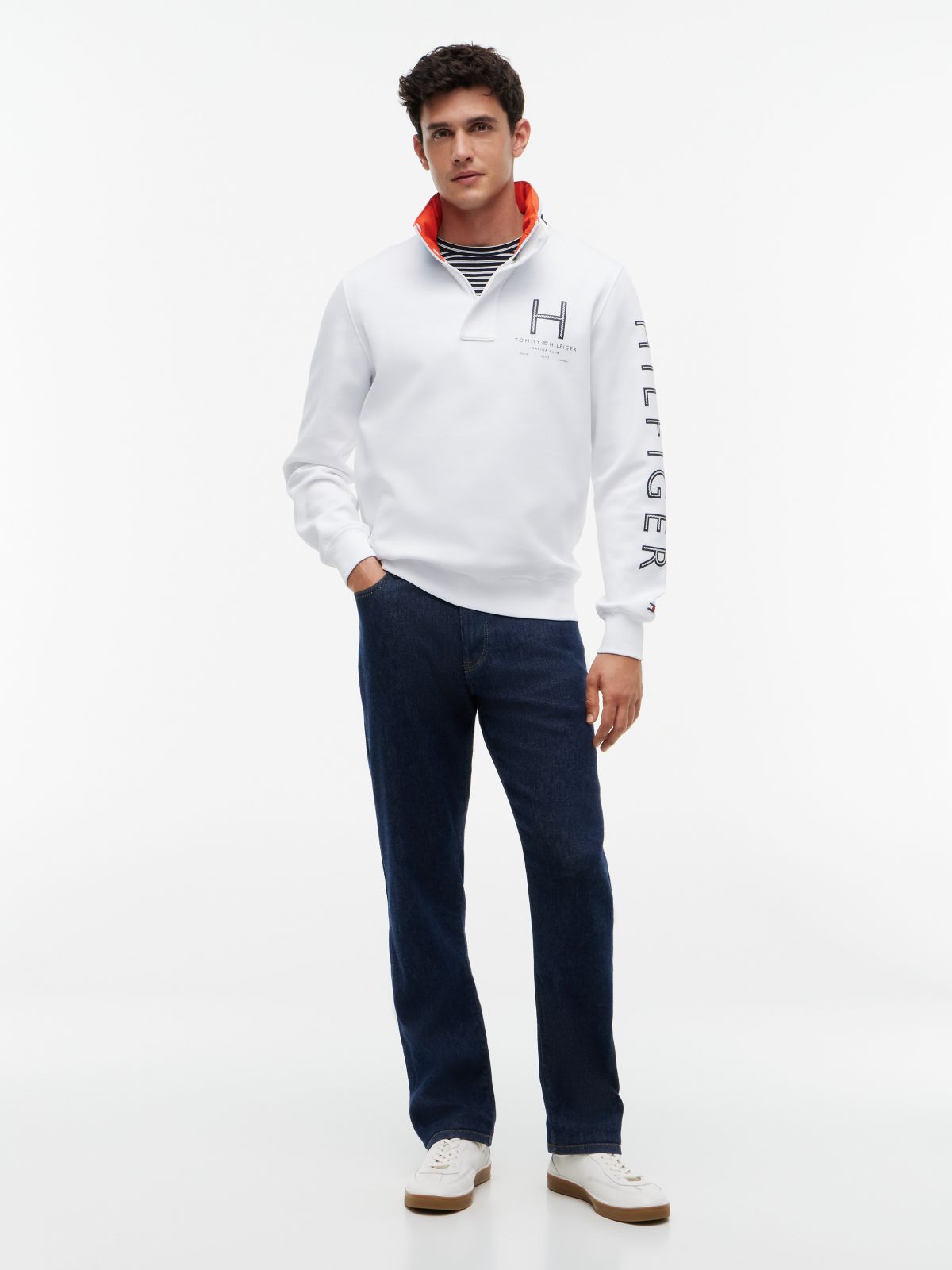 Marina Club Intechno Knit Quarter-Zip — White
