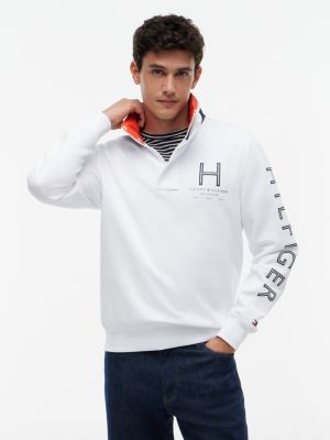 Marina Club Intechno Knit Quarter-Zip, White