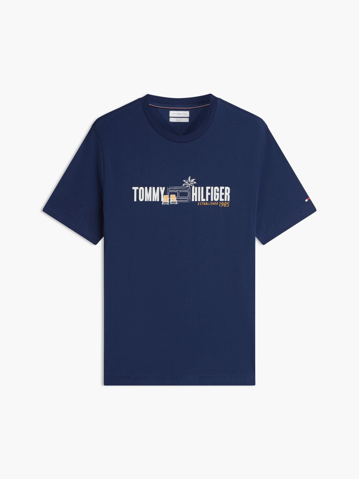 Cabana Flag Logo T-Shirt — Light Navy