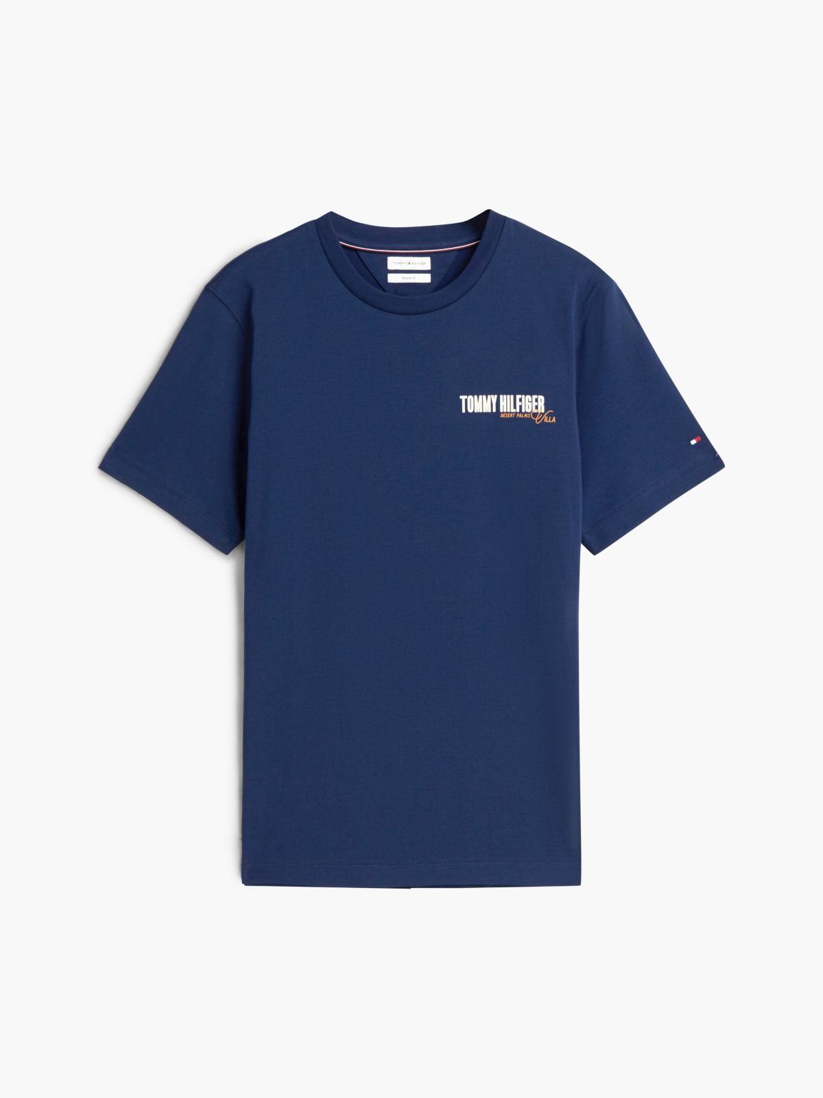 Desert Palm Back Graphic T-Shirt — Light Navy