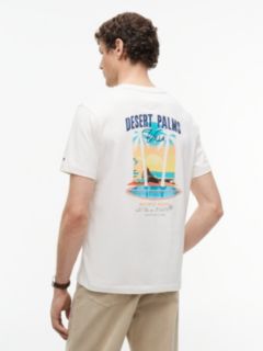 Desert Palm Back Graphic T-Shirt — Ivory Petal 4
