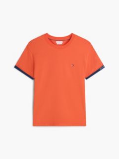 Marina Club Logo Cuffed T-Shirt — Brilliant Orange 5