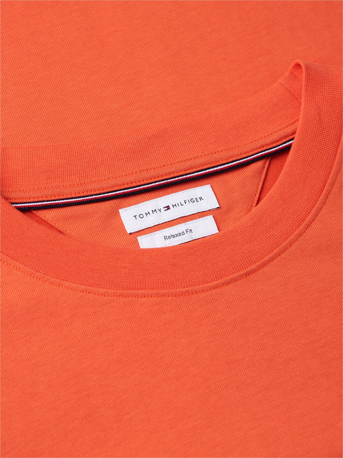 Marina Club Logo Cuffed T-Shirt — Brilliant Orange
