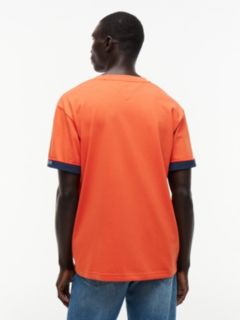 Marina Club Logo Cuffed T-Shirt — Brilliant Orange 4