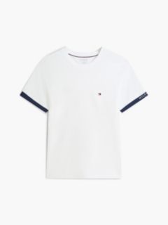 Marina Club Logo Cuffed T-Shirt — White 5