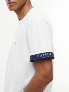Marina Club Logo Cuffed T-Shirt — White 3