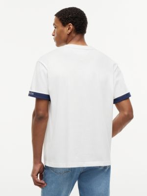 Мужские футболки Tommy Hilfiger Marina Club Logo Cuffed T-Shirt — фото 4
